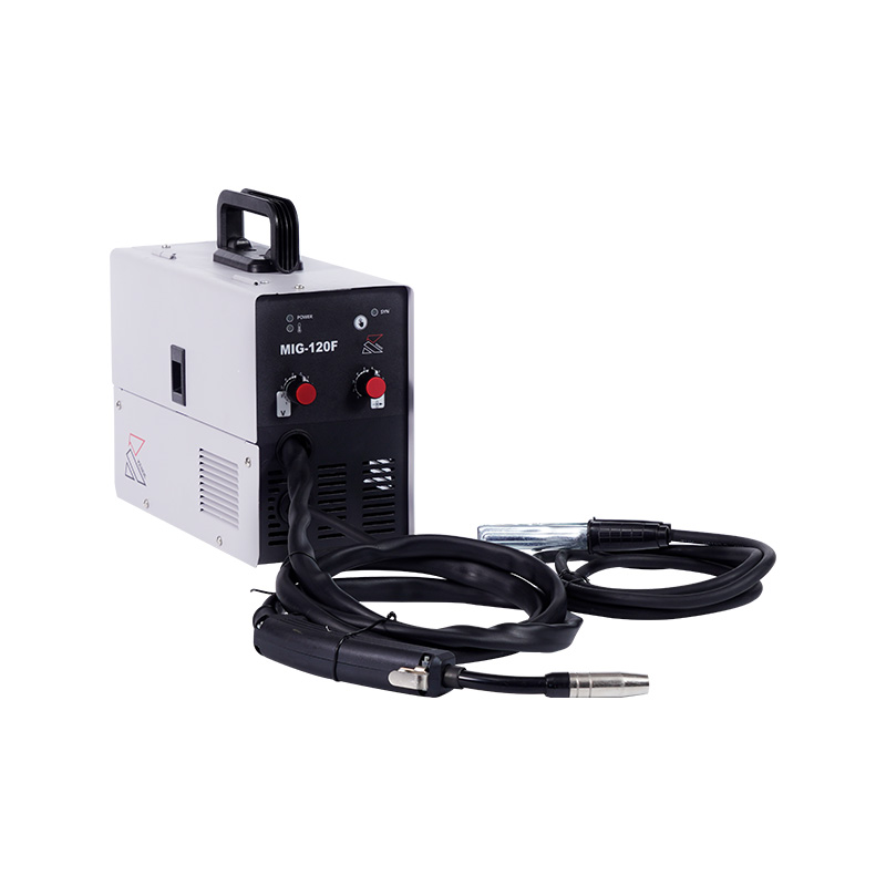 MIG-120F Inverter FLUX Certified 220v/230V 100A 120A MIG MAG  Synergic gasless FLUX  gasless welder mini portable mig 1kg wire welding machine